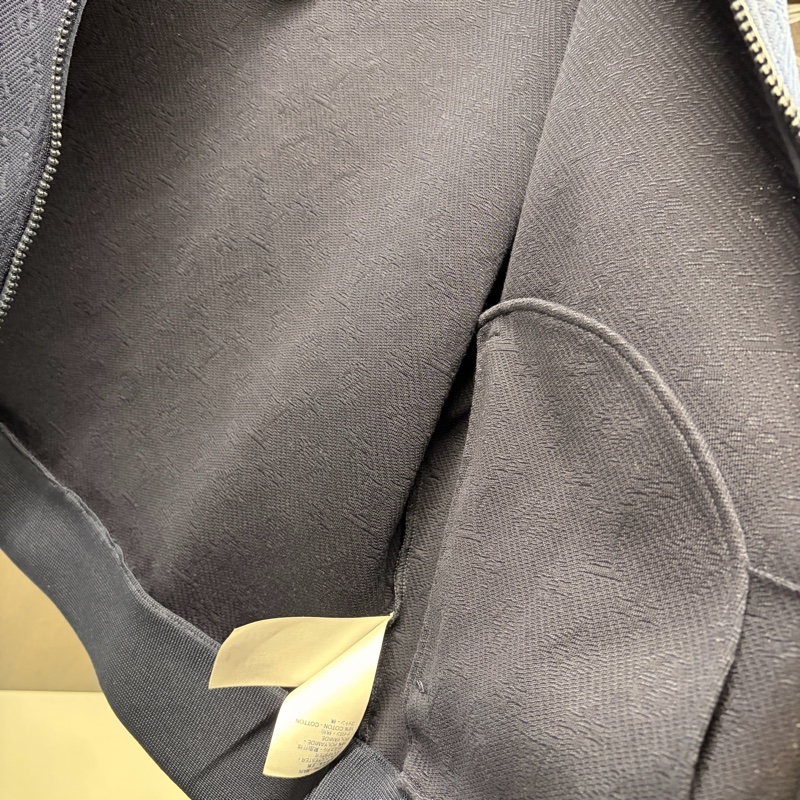 Louis Vuitton 全新 深藍色 暗紋 浮雕 老花 外套-16