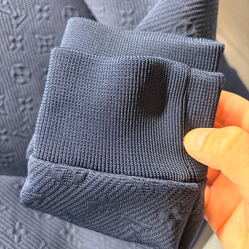 Louis Vuitton 全新 深藍色 暗紋 浮雕 老花 外套-20