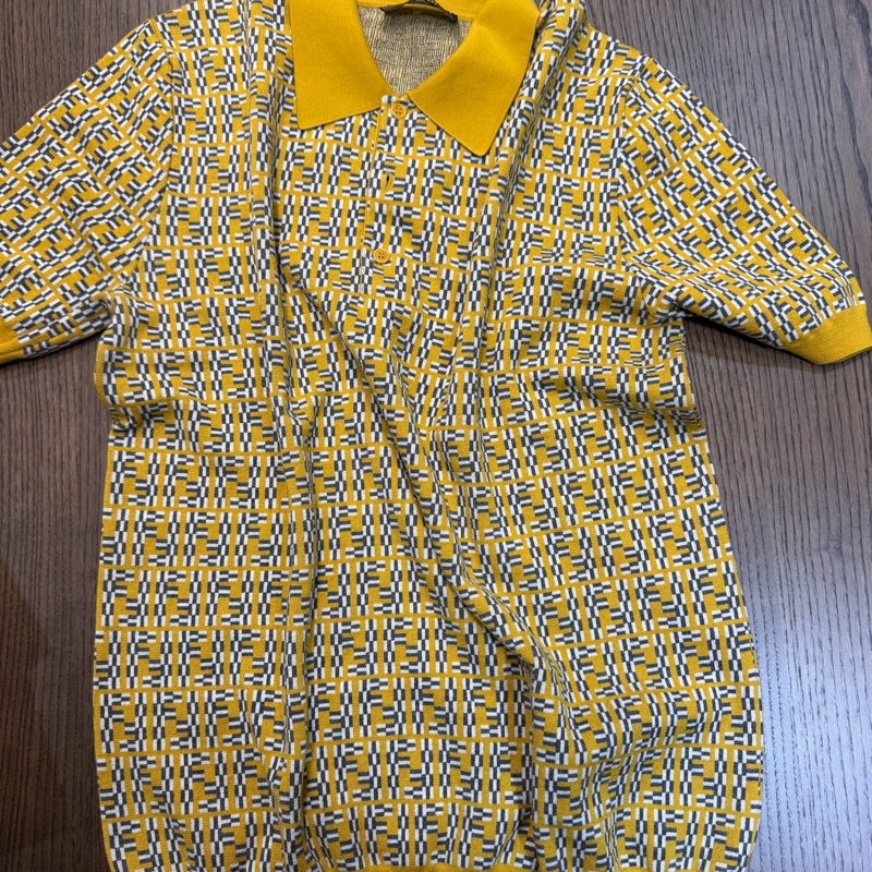 Fendi 特殊老花羊毛針織polo衫-2