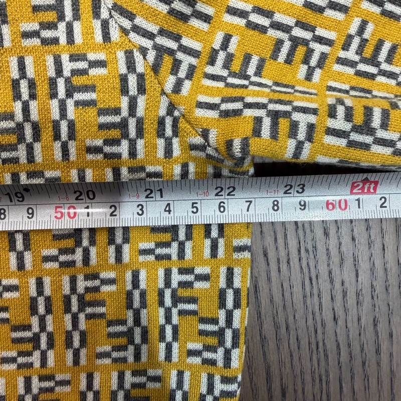 Fendi 特殊老花羊毛針織polo衫-5