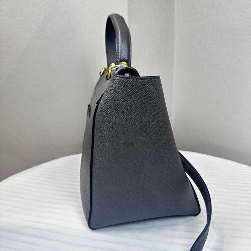 賽琳/Celine Belt Bag 大號大象灰牛皮鯰魚包28x16x24cm-3