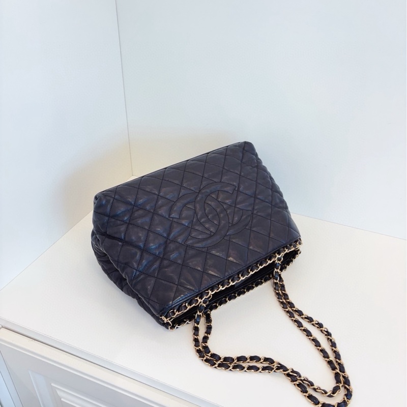 ✨Chanel 黑金穿鏈tote 復古黑金配色 時尚永不過時🖤-6