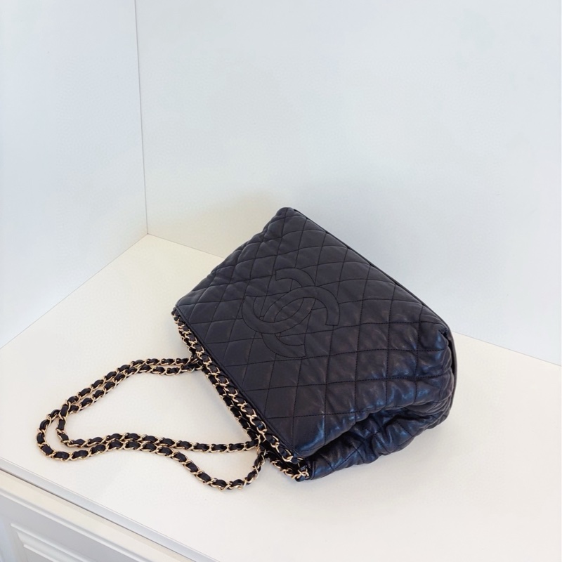 ✨Chanel 黑金穿鏈tote 復古黑金配色 時尚永不過時🖤-7