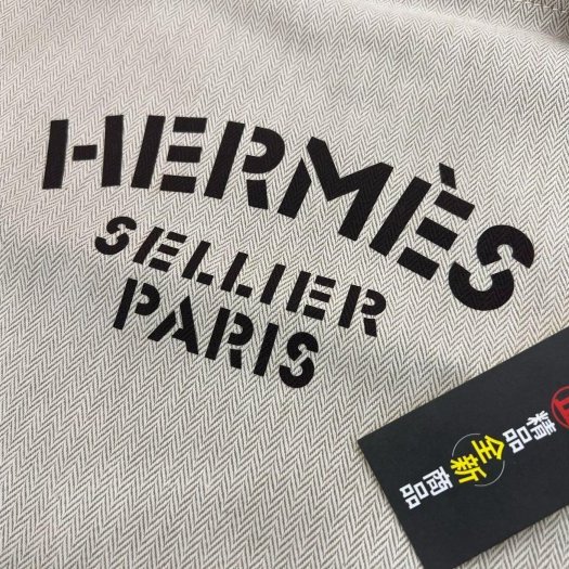 東區正精品㊣HERMES Aline 全新愛馬仕米色帆布拼焦糖皮革扁式肩背斜背包 K刻 RZ6150-4