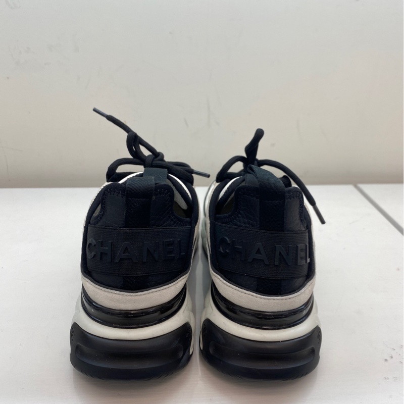 99新CHANEL香奈兒22s黑白熊貓運動鞋37.5碼 爆款,黑白配色-4