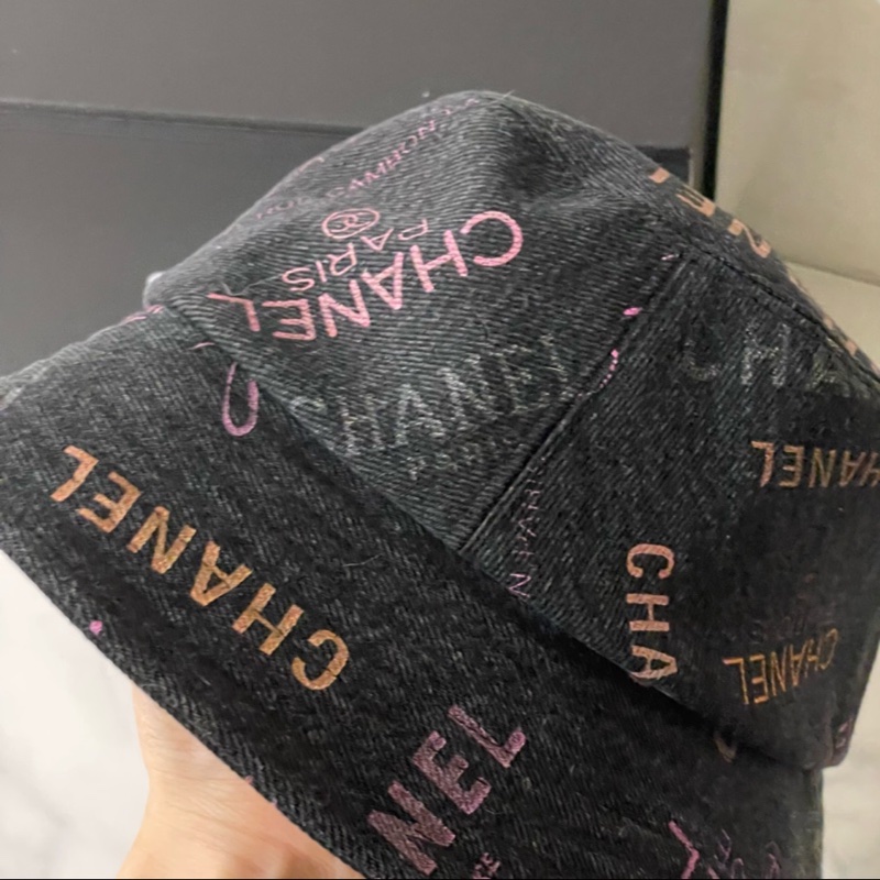 超時尚❤️香奈兒 #牛仔 #塗鴉 #漁夫帽 #帽子-2