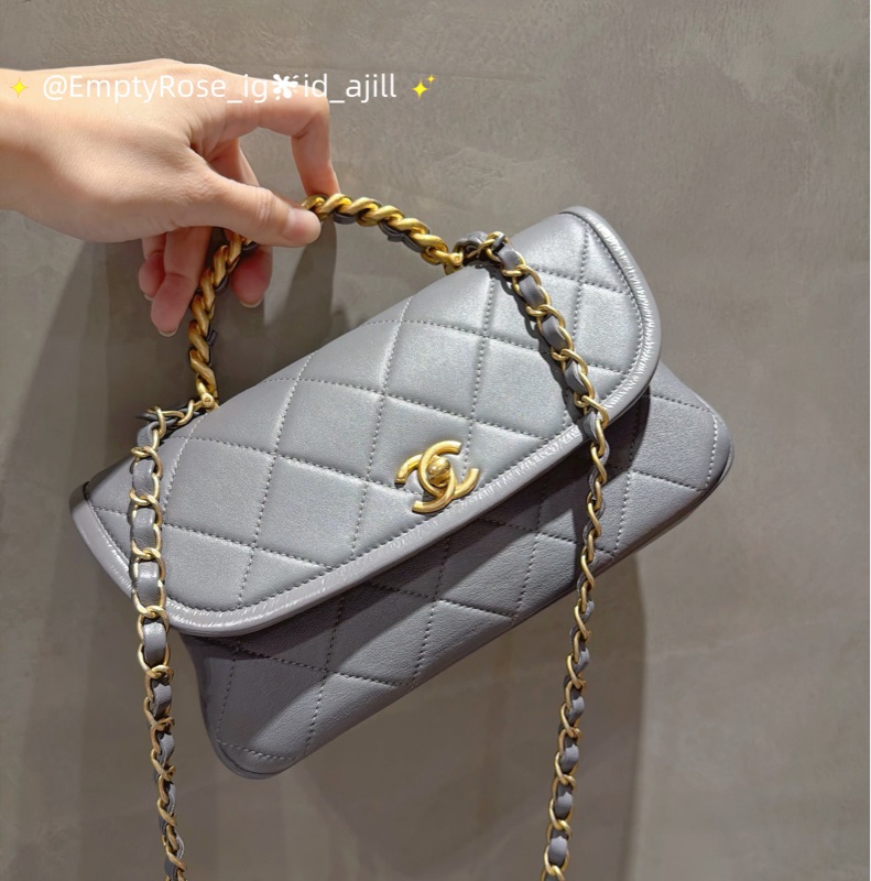 Chanel Co Co handle 23 🐦 flap bag with top handle-0