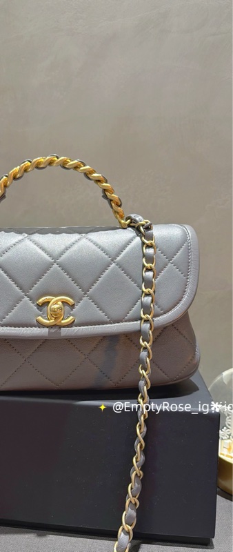 Chanel Co Co handle 23 🐦 flap bag with top handle-2