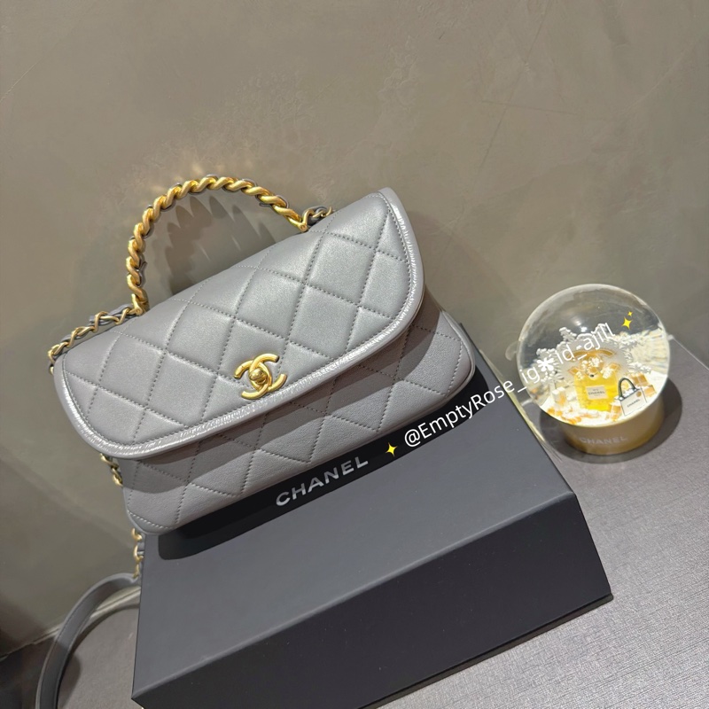 Chanel Co Co handle 23 🐦 flap bag with top handle-3