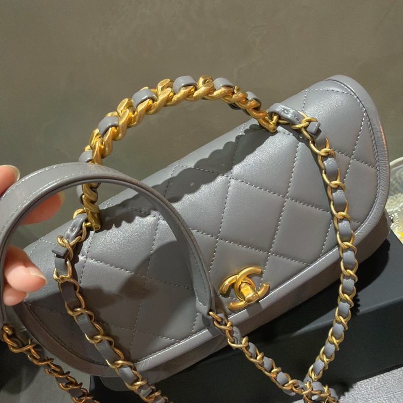 Chanel Co Co handle 23 🐦 flap bag with top handle-4