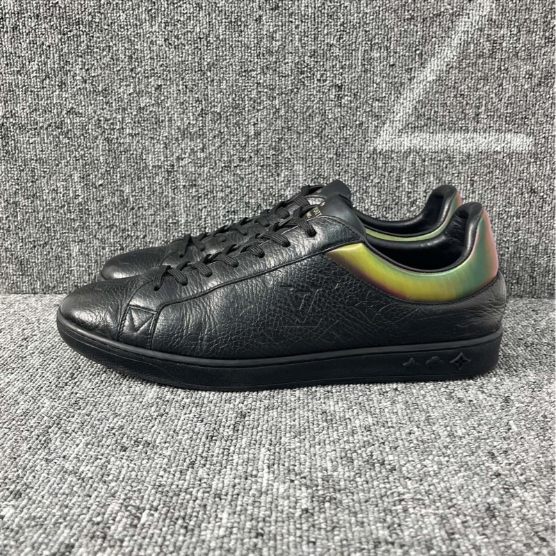 lv黑色老花壓花板鞋@42碼-0