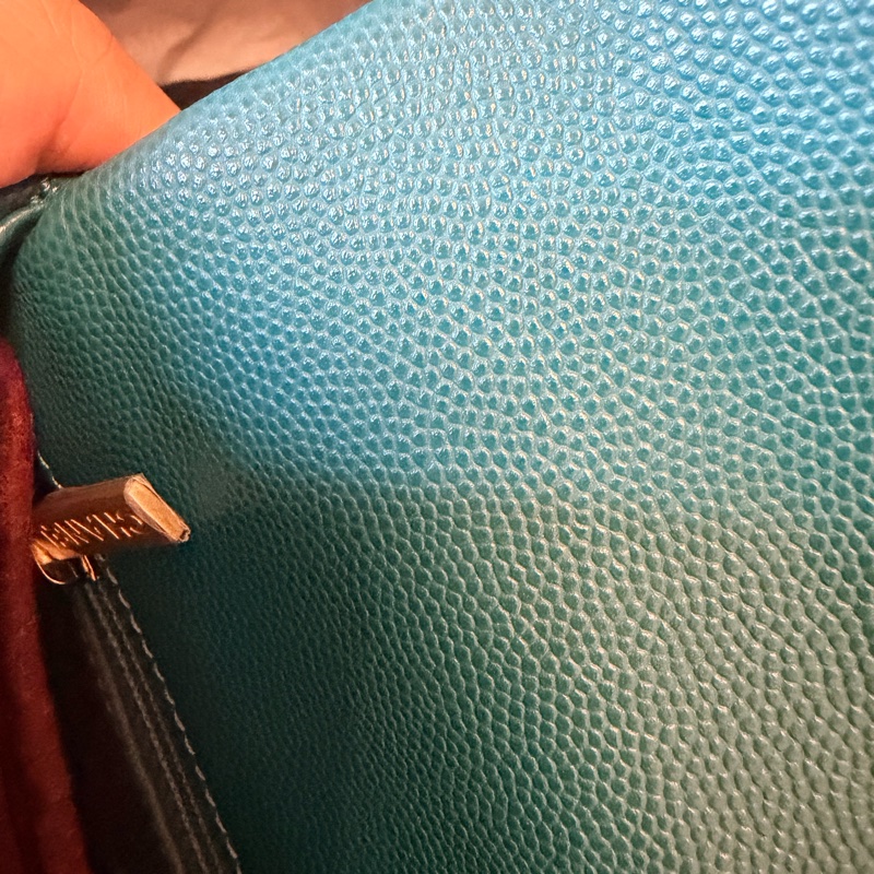 Chanel Coco Handle Small 荔枝牛皮寶石綠色（不包twilly）-16