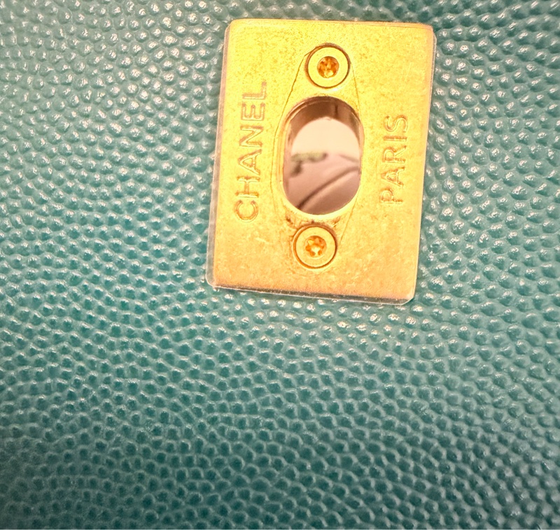 Chanel Coco Handle Small 荔枝牛皮寶石綠色（不包twilly）-18