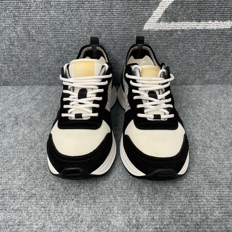 Dior 黑白色麂皮網面運動鞋42碼-1