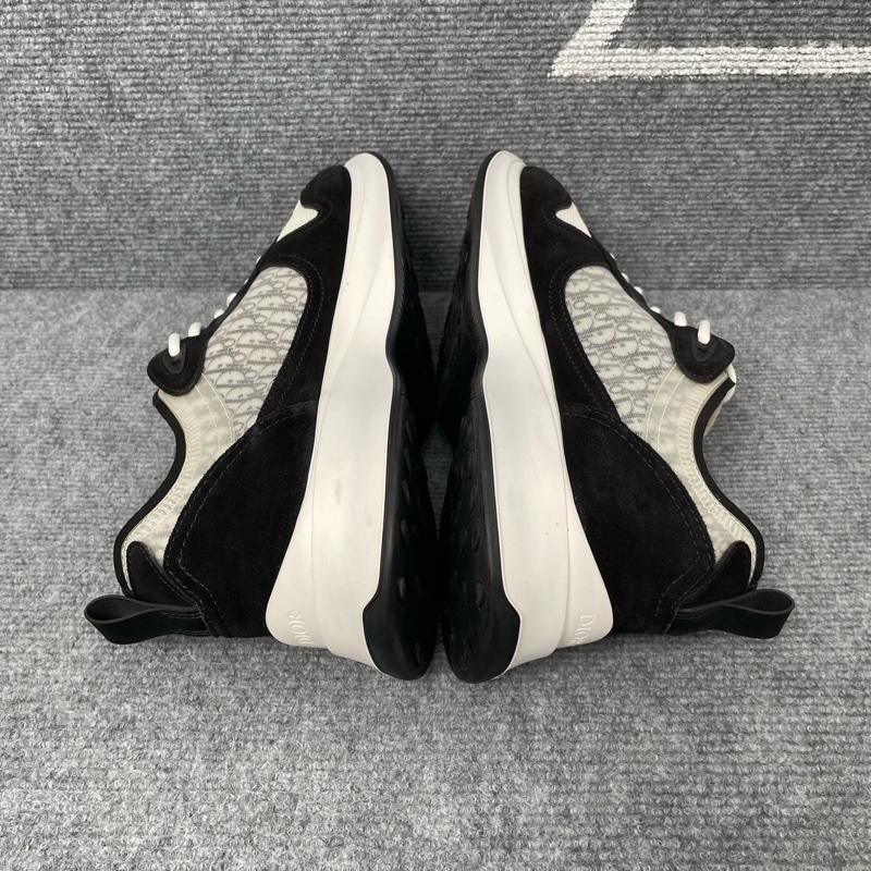 Dior 黑白色麂皮網面運動鞋42碼-6