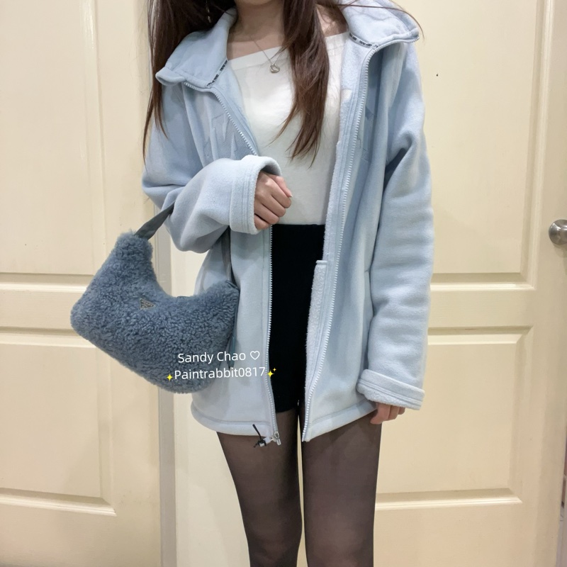 ෆ Prada 絨毛hobo腋下包-3