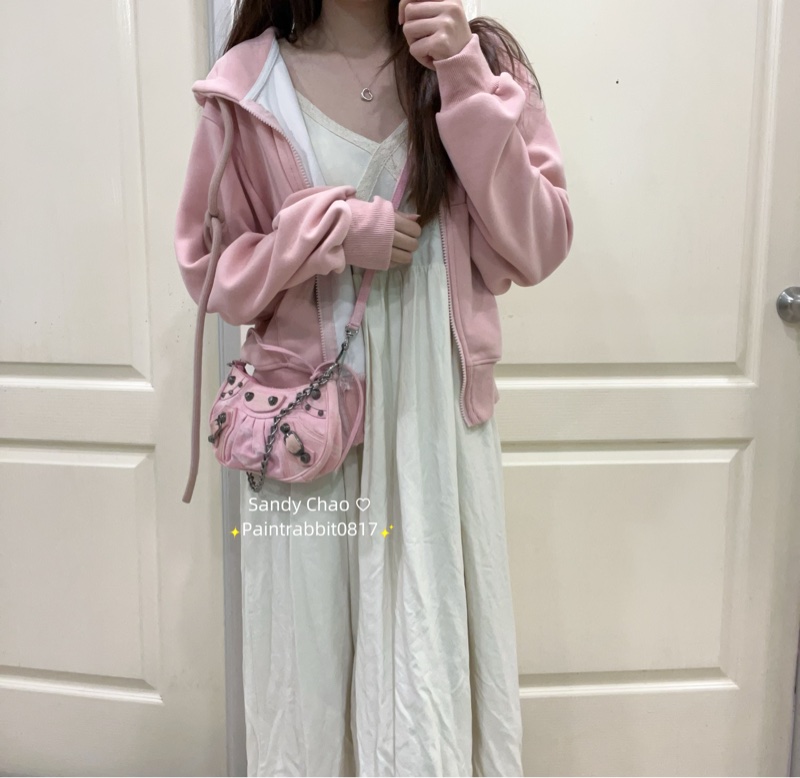 ෆ 巴黎世家  Le Cagole機車包 新月包 辣妹包 嫩粉色🌸-2