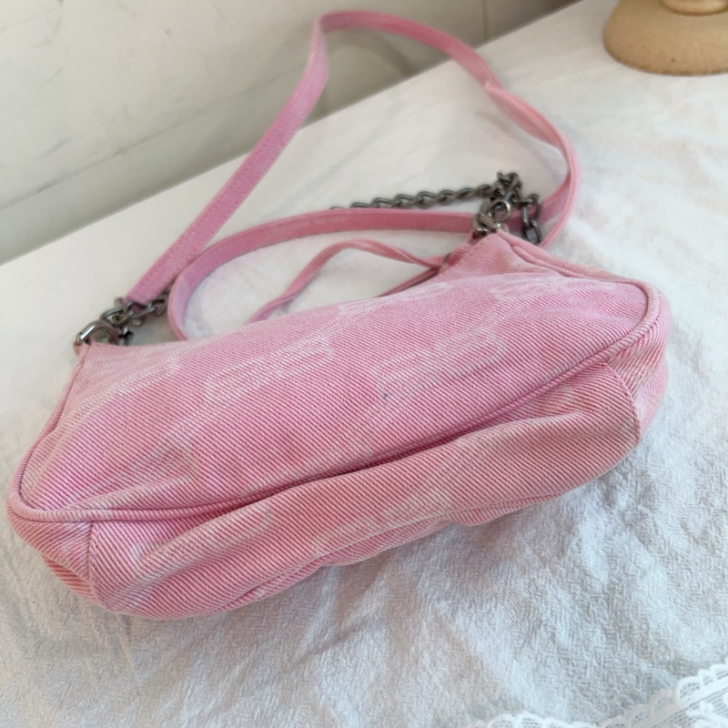 ෆ 巴黎世家  Le Cagole機車包 新月包 辣妹包 嫩粉色🌸-13