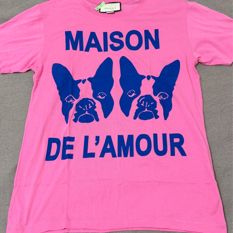 Gucci 粉色短袖T恤 粉色亮片字母-11