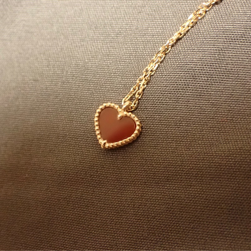 VCA♥️Van Cleef & Arpels 竼克雅寶Sweet Hearts 玫瑰金項鍊 頸鏈 無盒 無保卡-4