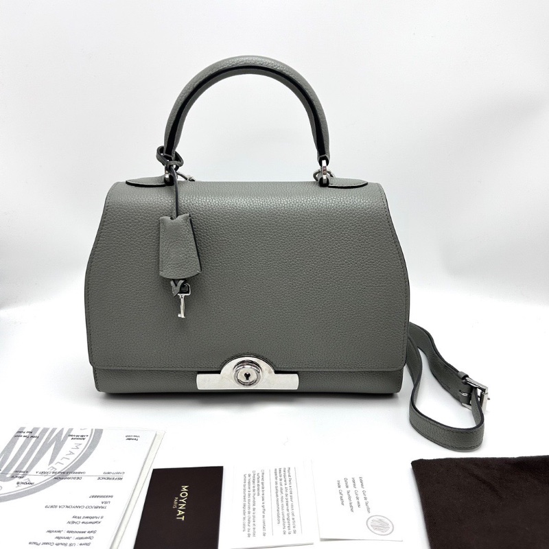 MOYNAT Rejane銀扣大號手提肩背斜背包26*19*9 98新配件塵袋購證鑰匙-1