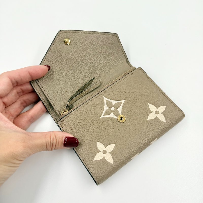 Louis Vuitton - 斑鳩灰牛皮Empreinte 短夾-4