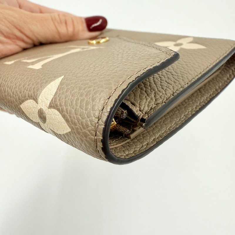 Louis Vuitton - 斑鳩灰牛皮Empreinte 短夾-9