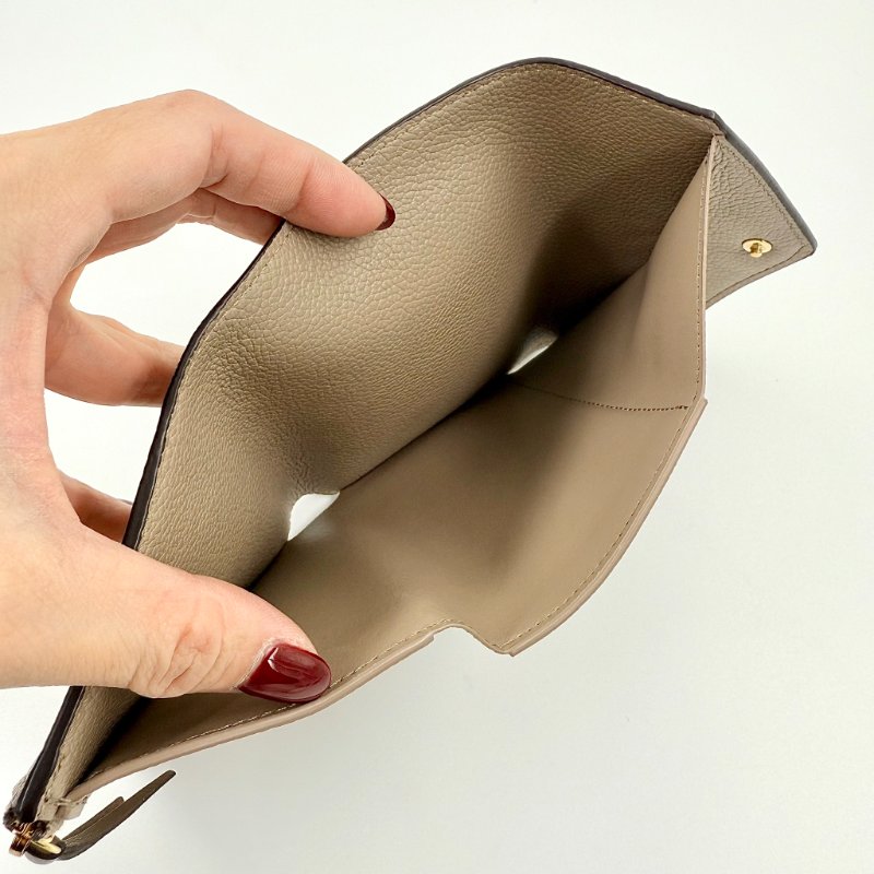 Louis Vuitton - 斑鳩灰牛皮Empreinte 短夾-11