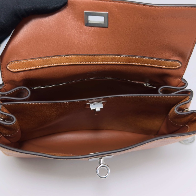 BALENCIAGA 新款棕色仿舊款Rodeo小號手提肩背斜背包27*19*8 99新配件塵袋-2