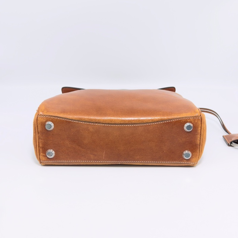 BALENCIAGA 新款棕色仿舊款Rodeo小號手提肩背斜背包27*19*8 99新配件塵袋-4