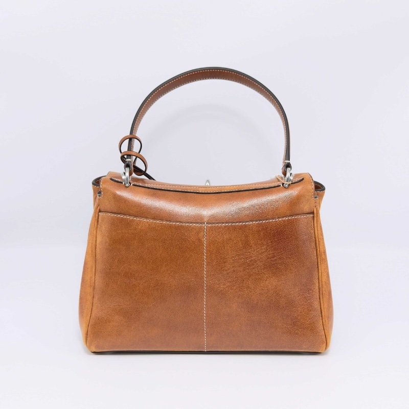 BALENCIAGA 新款棕色仿舊款Rodeo小號手提肩背斜背包27*19*8 99新配件塵袋-6