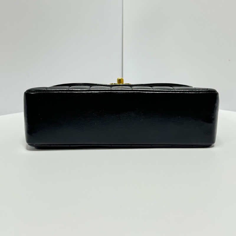 【極新🎁】 Chanel Diana 香奈兒 黛妃包 黑金羊皮 絕版稀有釋出！-12