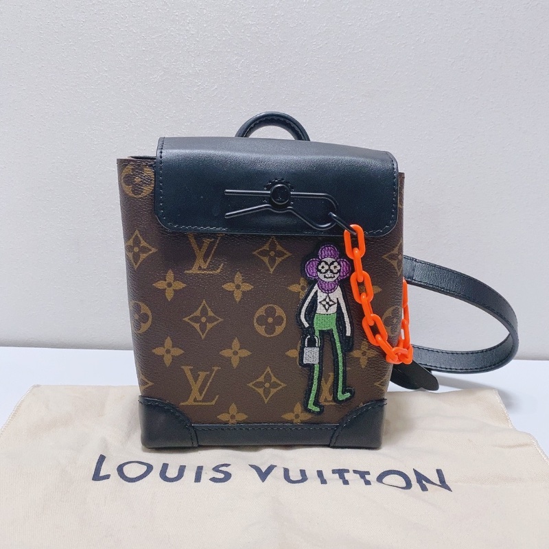 LV 21ss秀款限量Steamer Nano稻草人包 15*18*7.5 98新配件塵袋-1