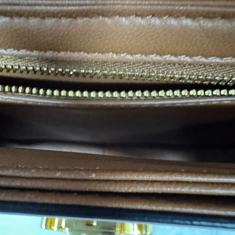 Celine 凱旋門Triomphe老花凱旋門豆腐包Teen單肩背包-12