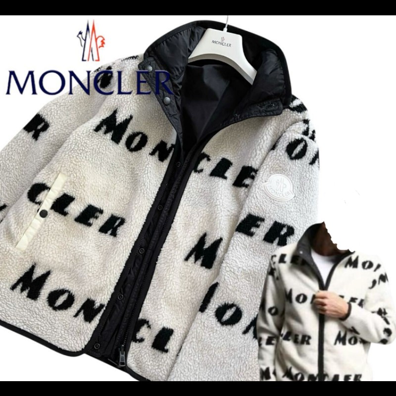 MONCLER#黑白色風衣外套#可正反雙面穿#M號#正品-0