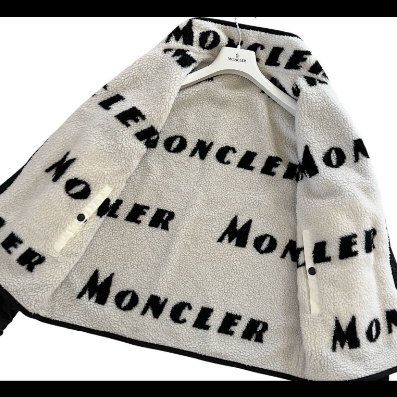 MONCLER#黑白色風衣外套#可正反雙面穿#M號#正品-2