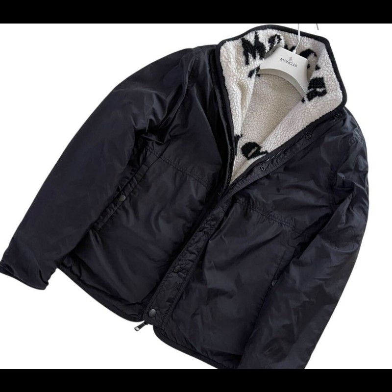 MONCLER#黑白色風衣外套#可正反雙面穿#M號#正品-3