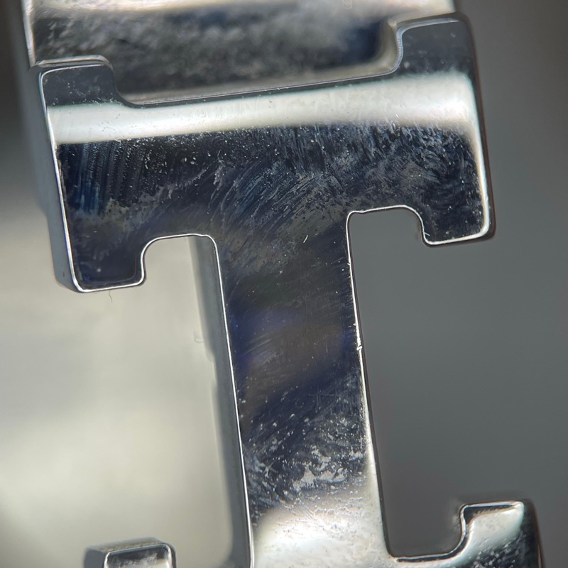 Hermes 98新 FI碼閒置 Clic H琺瑯手環 白銀 /PM-14