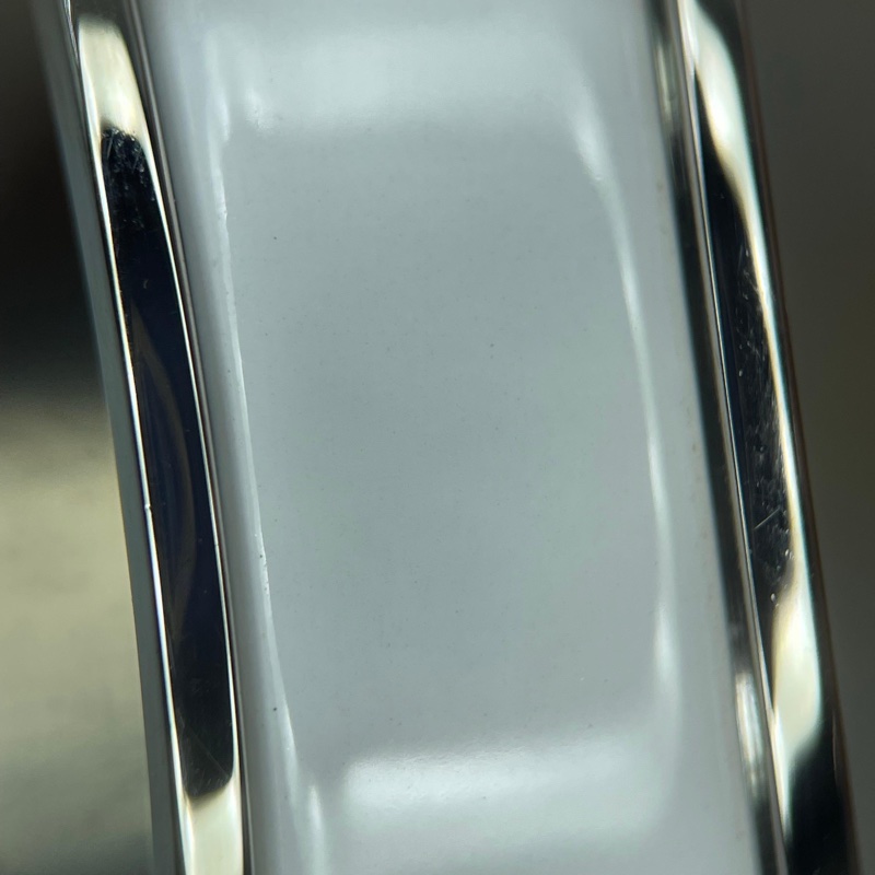 Hermes 98新 FI碼閒置 Clic H琺瑯手環 白銀 /PM-16