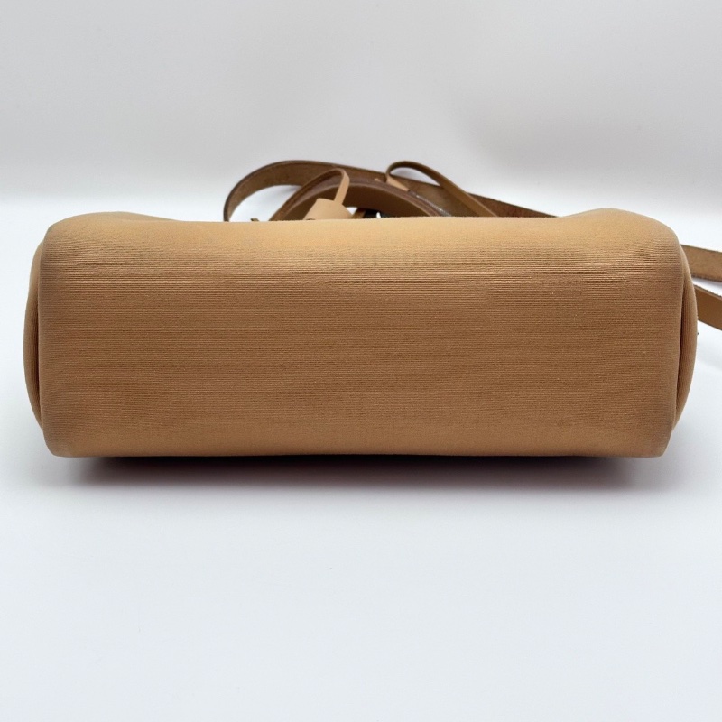 HERMES 帆布拼皮herbag31手提斜背包31*25*11 98新配件塵袋吊牌鎖鑰匙-4