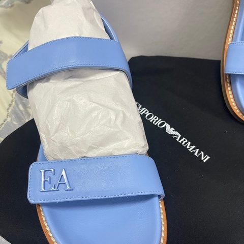 ARMANI 藍色涼鞋 全新