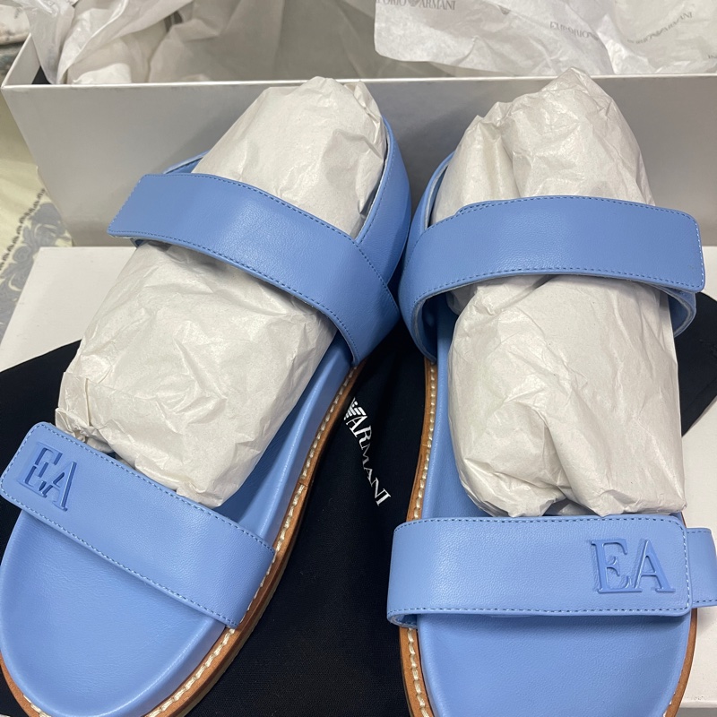 ARMANI 藍色涼鞋 全新-1