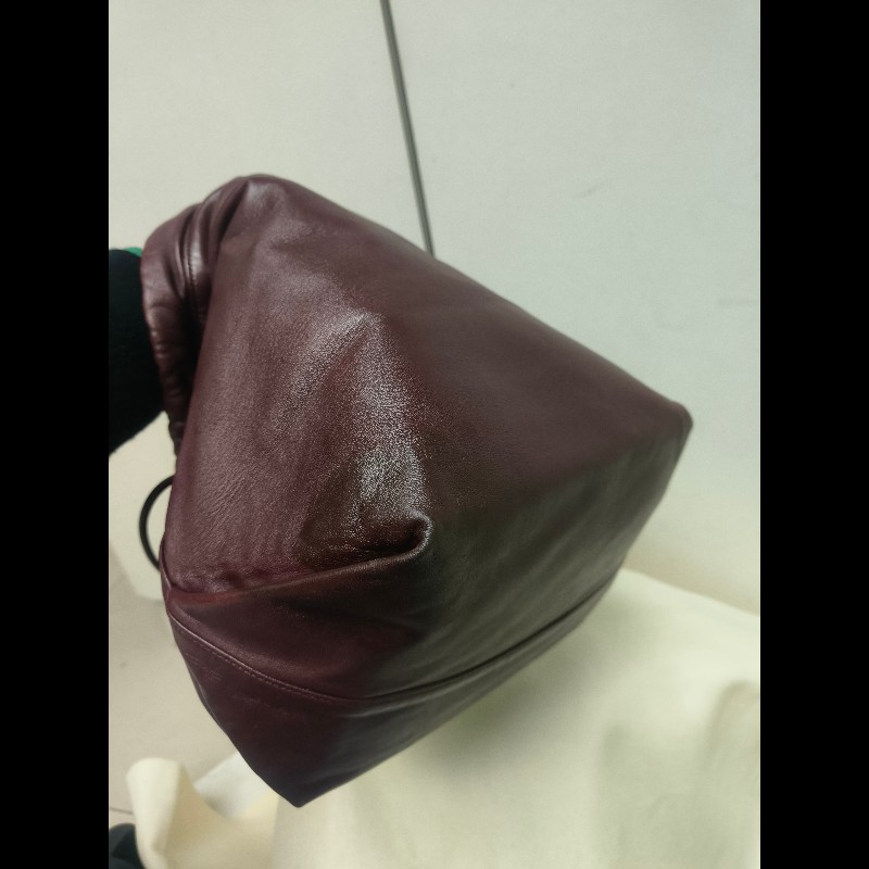 【8成新】㊣✨YSL✨（附防塵袋）SAINT LAURENT 聖羅蘭 TEDDY 大款 酒紅 小羊皮 抽繩 束口 水桶包 肩背包 子母包 鏈條包 /二手精品/保證正品🌳二手樹屋🌳-13