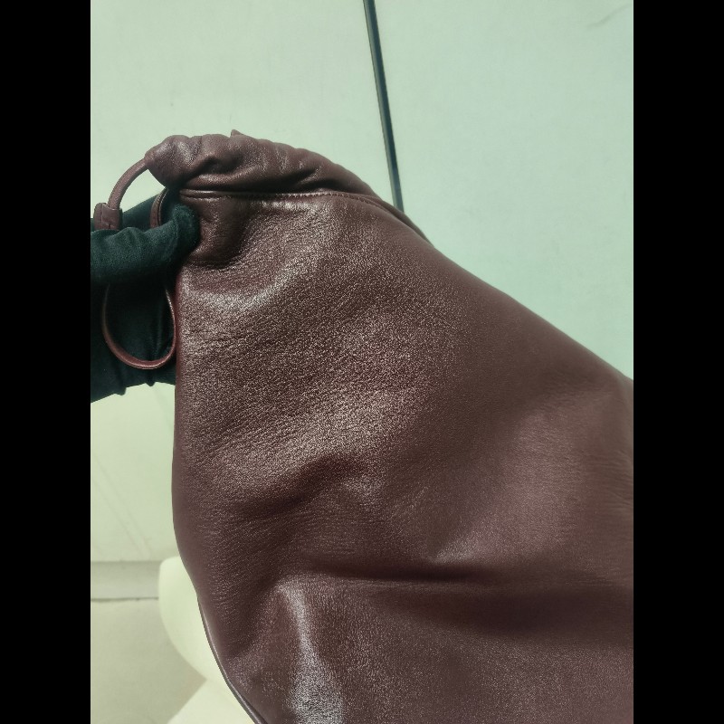 【8成新】㊣✨YSL✨（附防塵袋）SAINT LAURENT 聖羅蘭 TEDDY 大款 酒紅 小羊皮 抽繩 束口 水桶包 肩背包 子母包 鏈條包 /二手精品/保證正品🌳二手樹屋🌳-20