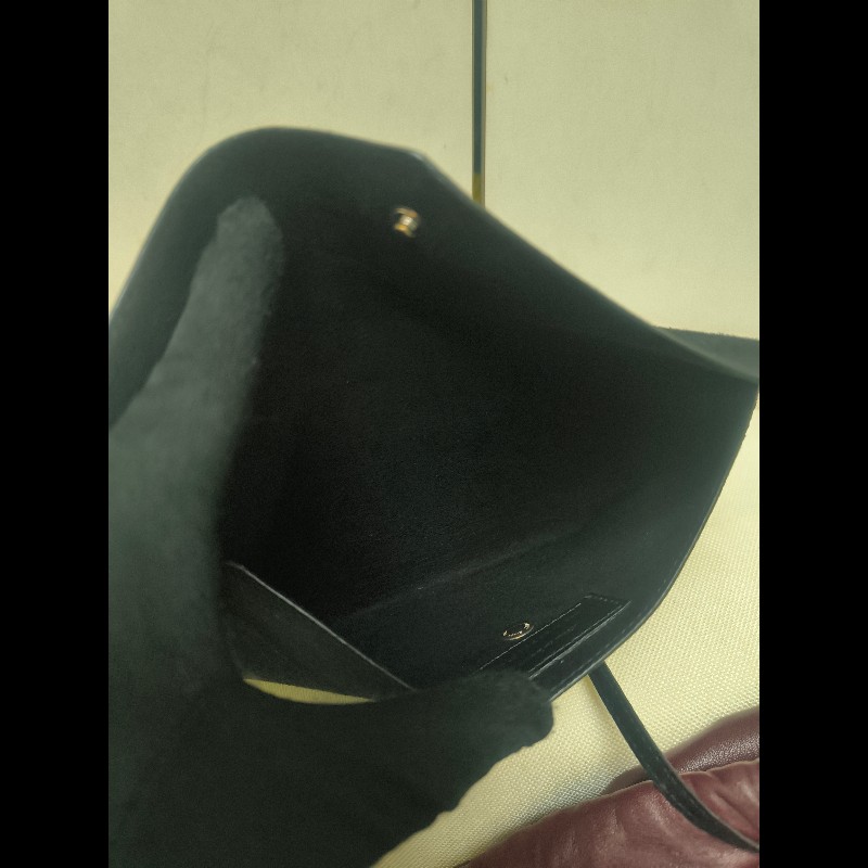 【8成新】㊣✨YSL✨（附防塵袋）SAINT LAURENT 聖羅蘭 TEDDY 大款 酒紅 小羊皮 抽繩 束口 水桶包 肩背包 子母包 鏈條包 /二手精品/保證正品🌳二手樹屋🌳-35