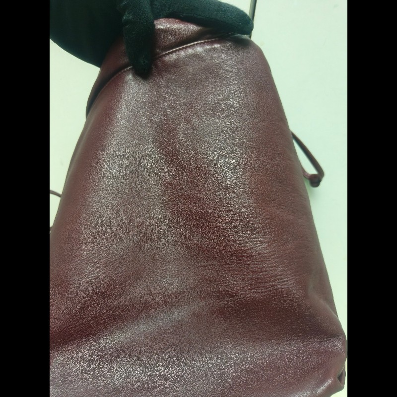 【8成新】㊣✨YSL✨（附防塵袋）SAINT LAURENT 聖羅蘭 TEDDY 大款 酒紅 小羊皮 抽繩 束口 水桶包 肩背包 子母包 鏈條包 /二手精品/保證正品🌳二手樹屋🌳-40