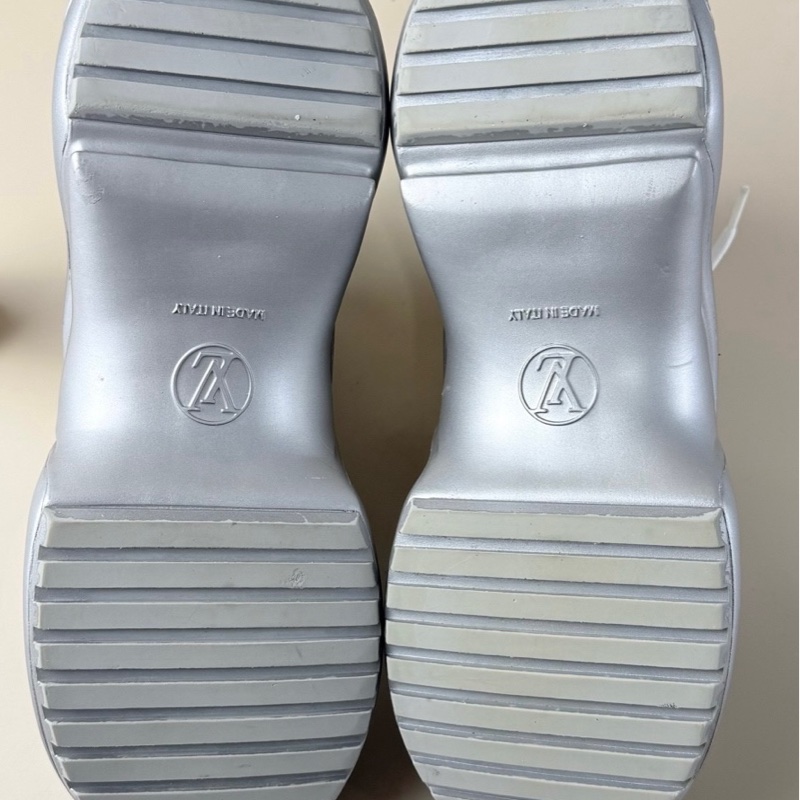 LV/路易威登 白銀厚底拱橋老爹鞋 37.5碼 95新-7