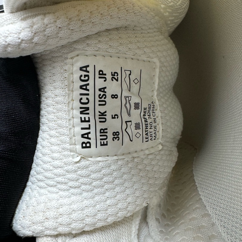 Balenciaga巴黎世家 白色3XL女款拖鞋 38碼 貨號742682W3XL19091-7