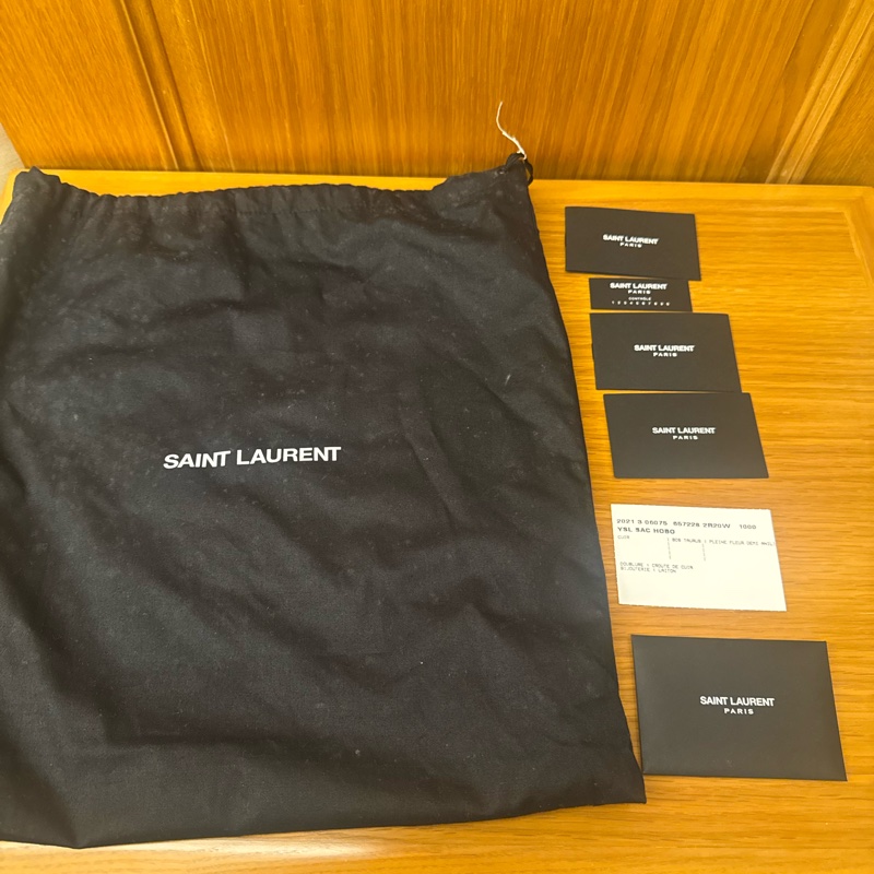 YSL LE 5 A 7 黑 腋下包 近新閒置-13