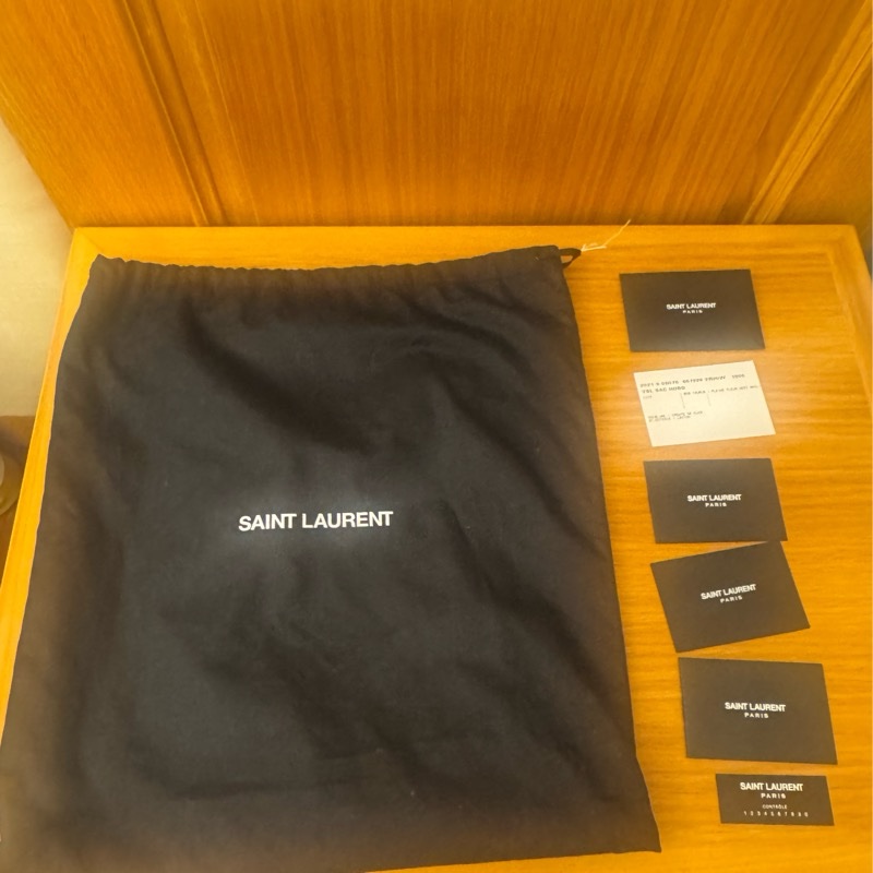 新春特惠🧨 YSL LE 5 A 7 黑 腋下包 近新閒置-6